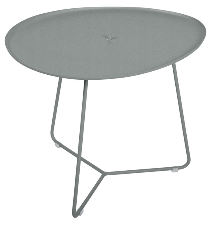 Cocotte Low Table with Removable Tray - Fermob - Outdoor Furniture - Lapilli Grey - HORNE