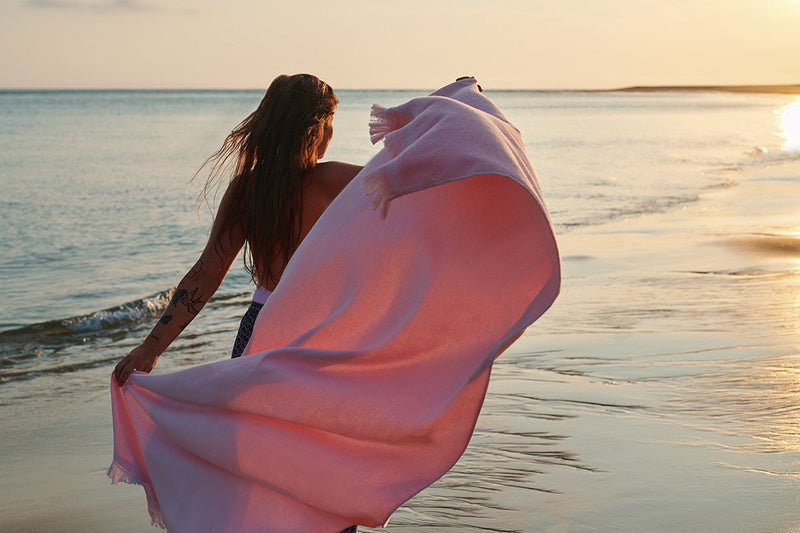 Color Mix Fouta Towel - Fermob - Outdoor Accessories - Pebble Grey - HORNE