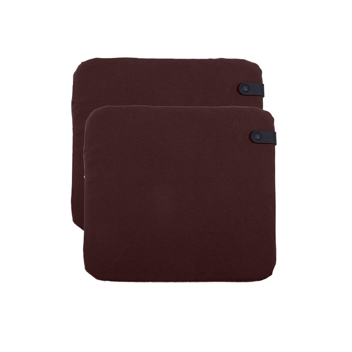 Color Mix Outdoor Cushions - Set of 2 - Fermob - Outdoor Accessories - Burgundy - HORNE