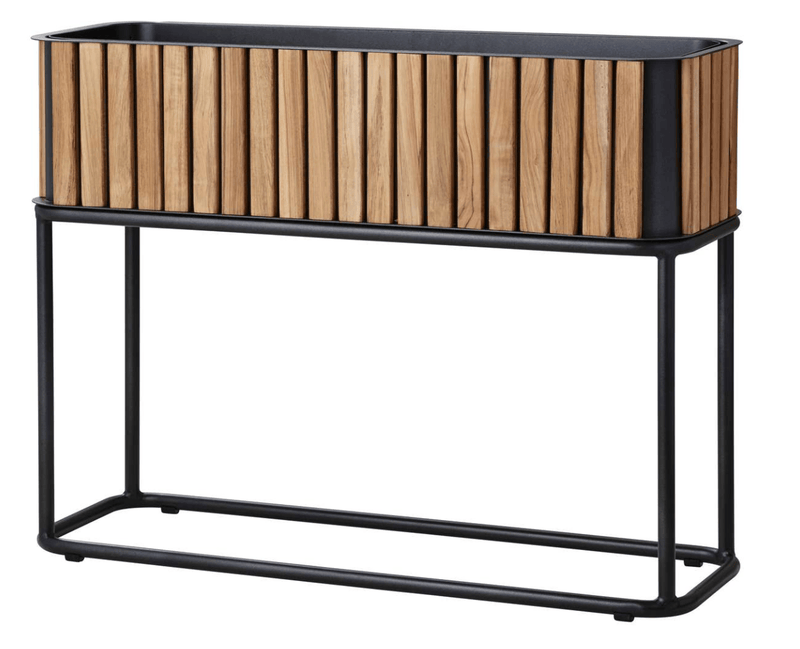 Combine Teak Standing Planter - Cane Line - Planters - HORNE
