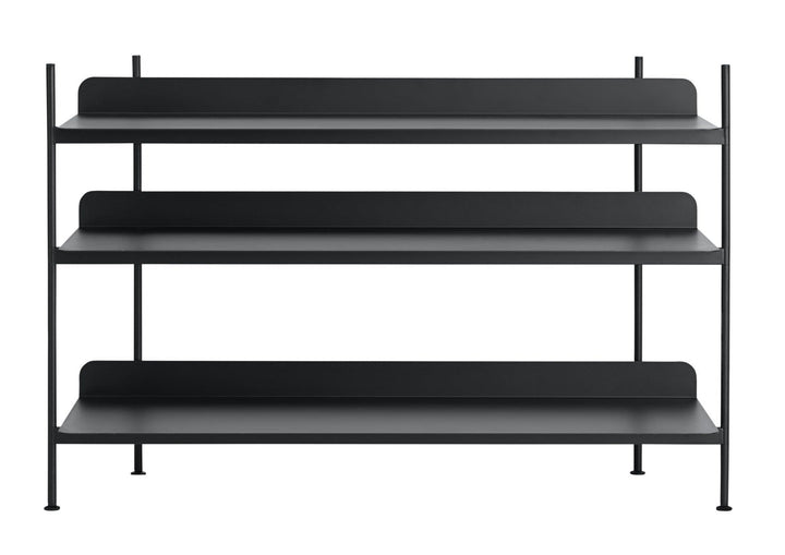 Compile Shelving System - Muuto - Shelving - Config 2 - Black - HORNE