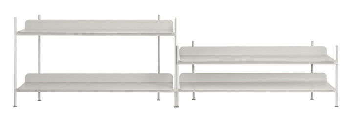 Compile Shelving System - Muuto - Shelving - Config 5 - Grey - HORNE