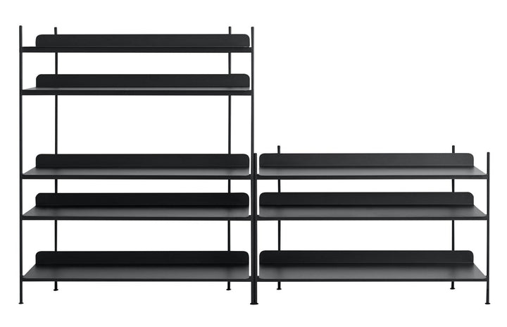 Compile Shelving System - Muuto - Shelving - Config 7 - Black - HORNE