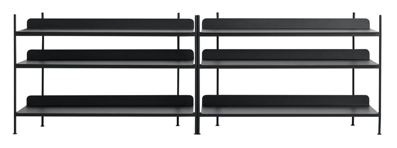 Compile Shelving System - Muuto - Shelving - Config 1 - Black - HORNE