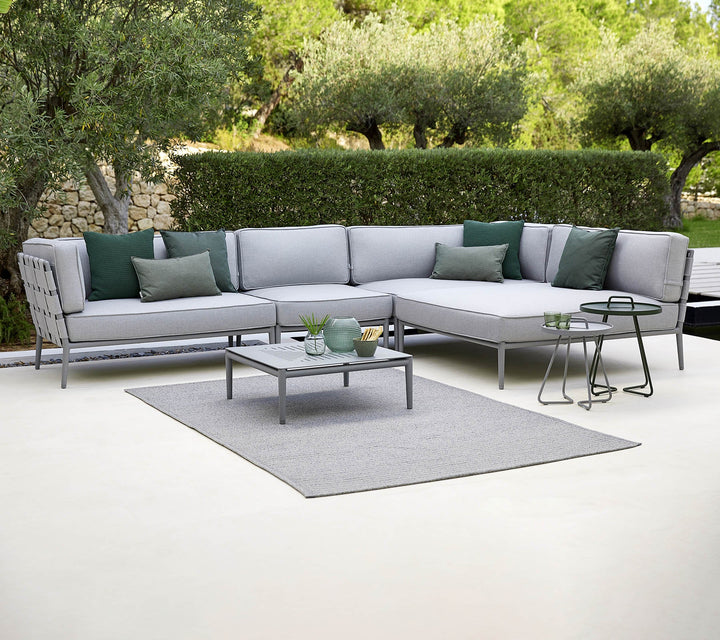 Conic 2 Seater Sofa - Cane Line - Outdoor Furniture - Right Module - Grey - HORNE