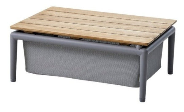 Conic Box Table - Cane Line - Outdoor Furniture - Light Grey - HORNE