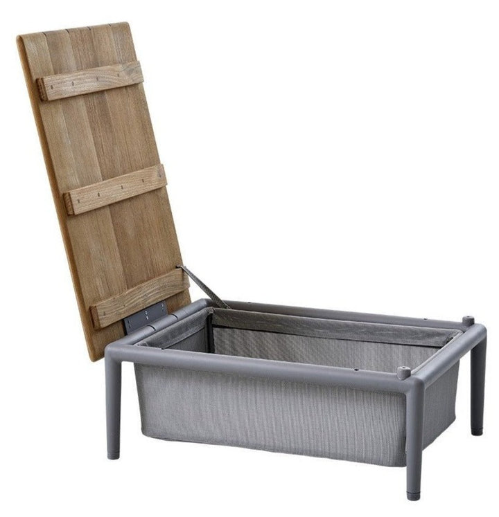 Conic Box Table - Cane Line - Outdoor Furniture - Light Grey - HORNE