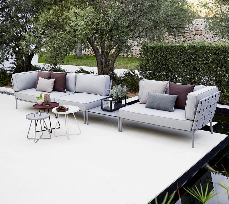 Conic Coffee Table - Cane Line - Outdoor Furniture - Lava Grey - HORNE