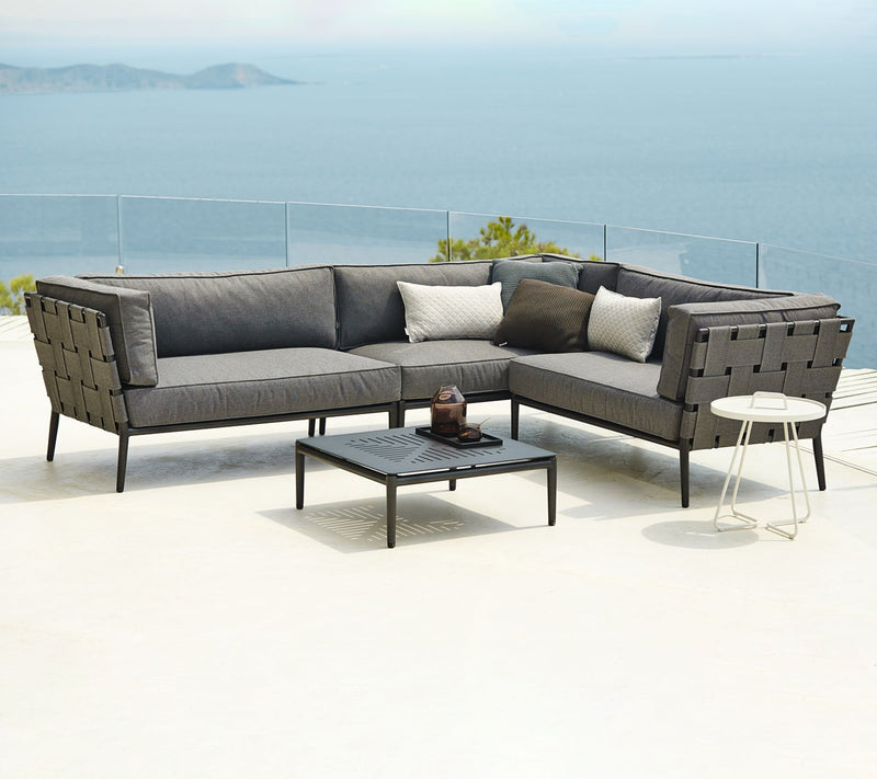 Conic Coffee Table - Cane Line - Outdoor Furniture - Lava Grey - HORNE