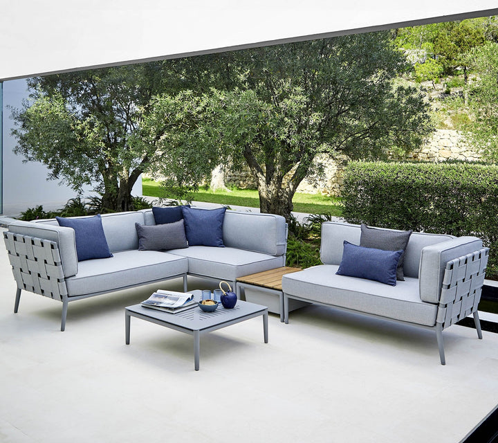 Conic Coffee Table - Cane Line - Outdoor Furniture - Light Grey - HORNE