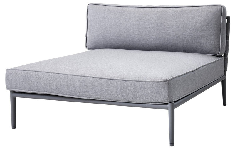 Conic Daybed Module - Cane Line - Outdoor Furniture - Light Grey - HORNE