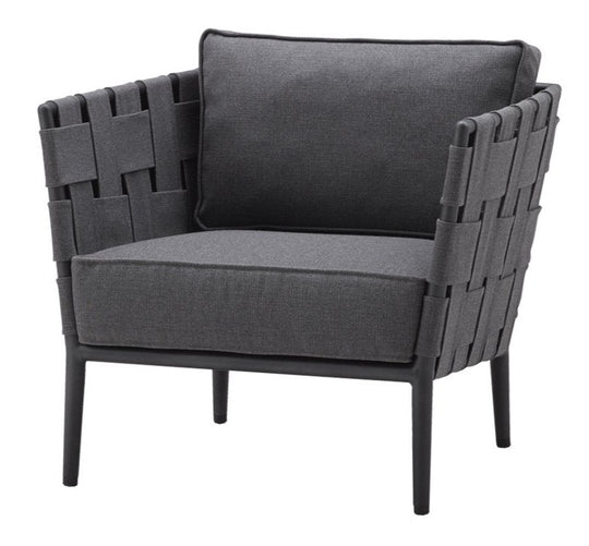 Conic Lounge Chair - Cane Line - Outdoor Furniture - Grey - HORNE
