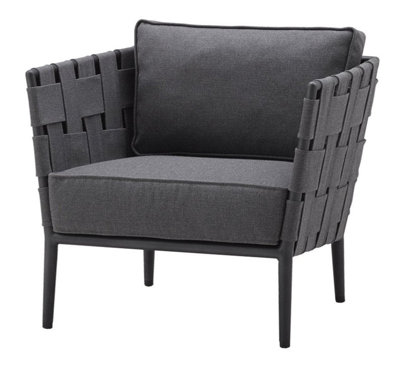 Conic Lounge Chair - Cane Line - Outdoor Furniture - Grey - HORNE