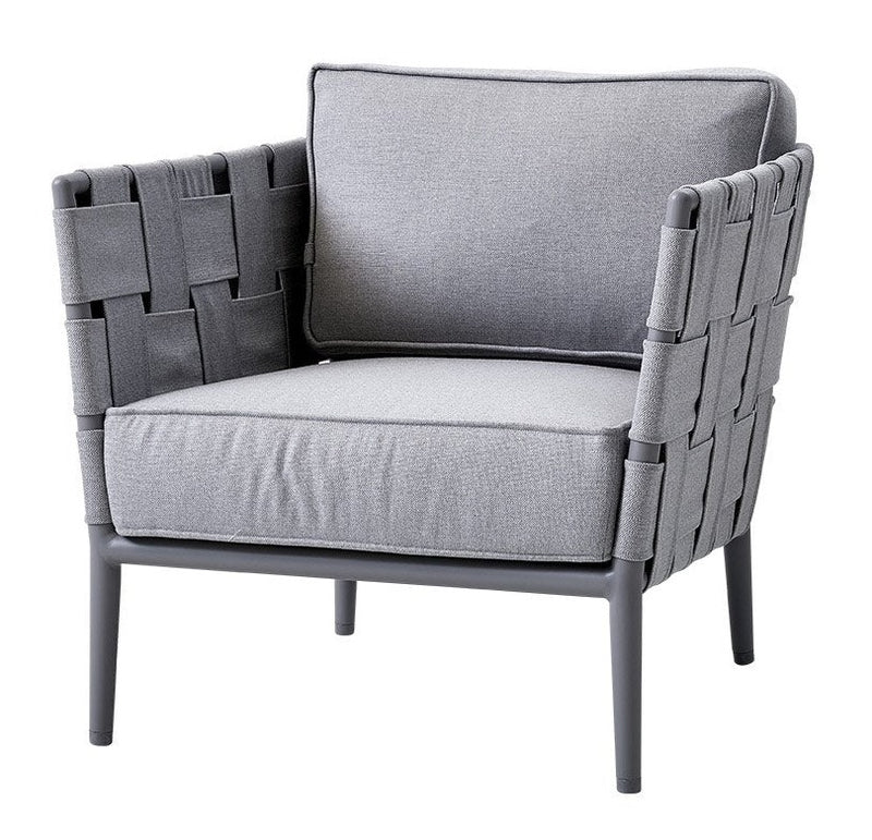 Conic Lounge Chair - Cane Line - Outdoor Furniture - Grey - HORNE