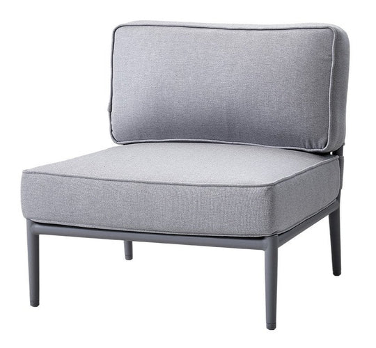 Conic Single Seater Module - Cane Line - Outdoor Furniture - Light Grey - HORNE
