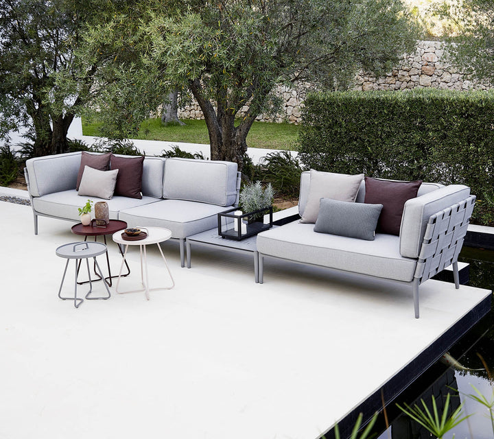 Conic Single Seater Module - Cane Line - Outdoor Furniture - Light Grey - HORNE