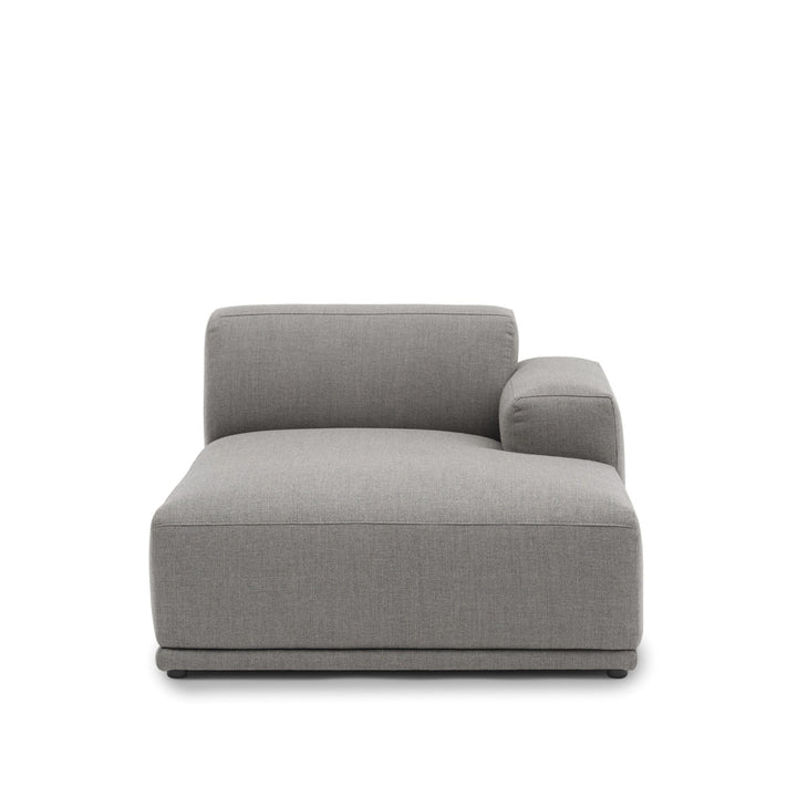 Connect Soft Modular Sofa - Muuto - Sofas - Right Armrest Chaise Lounge - Re - wool 128 - HORNE