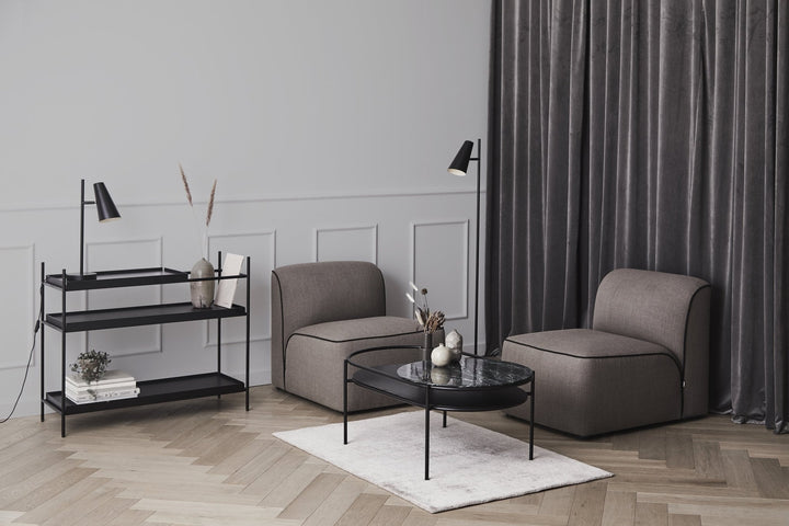 Cono Floor Lamp - Woud - Lamps - Satin Silver - HORNE