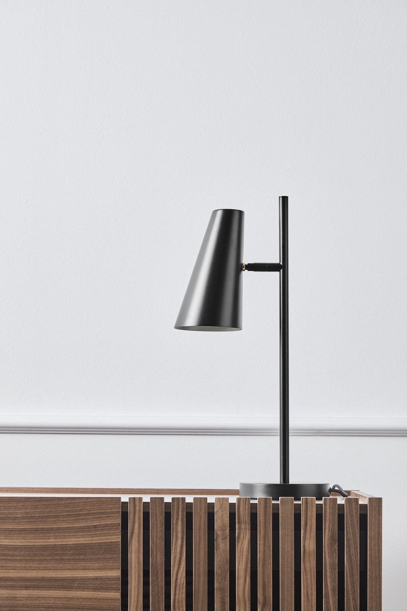 Cono Table Lamp - Woud - Lamps - Black - HORNE
