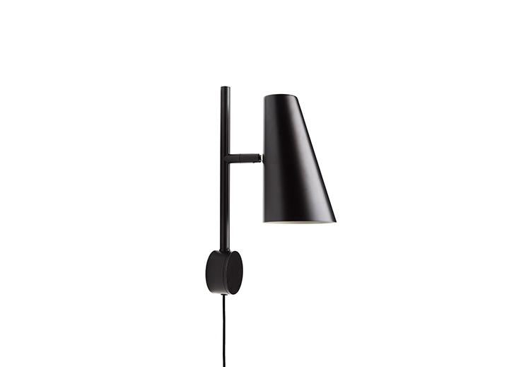 Cono Wall Lamp - Woud - Lamps - Black - HORNE