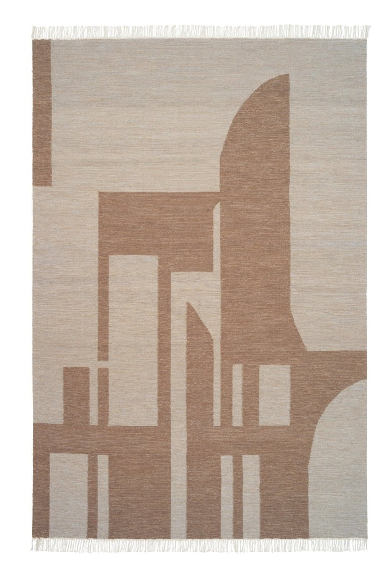 Contemporary Kelim Rug - Kristina Dam - Rugs - Small - Brown - HORNE