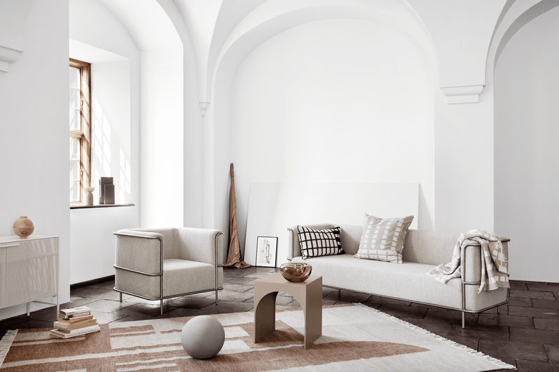 Contemporary Kelim Rug - Kristina Dam - Rugs - Small - Brown - HORNE