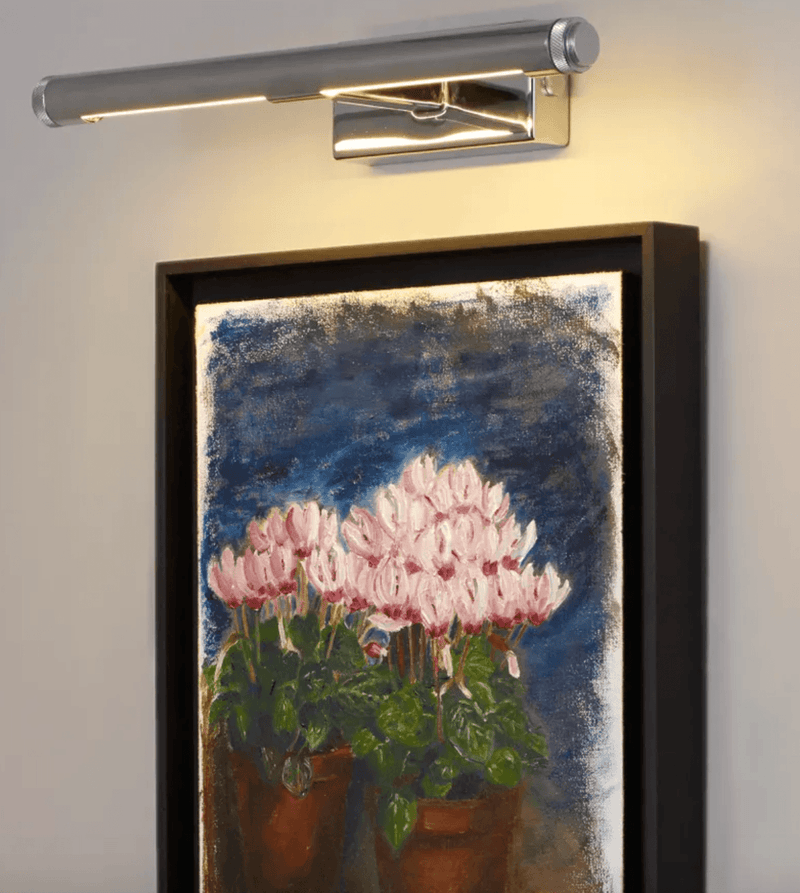 Cooper Picture Short Light - Davey Lighting - Wall Sconces - Chrome Plated - HORNE