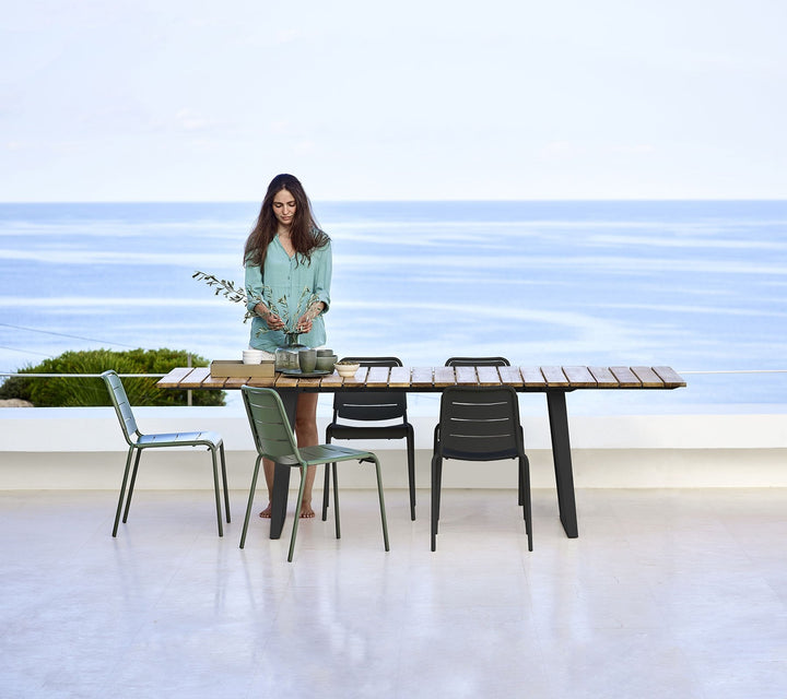 Copenhagen Dining Table With Extension - Cane Line - Outdoor Furniture - HORNE