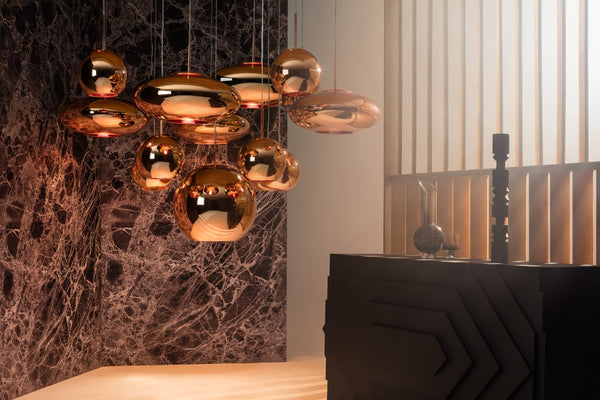 Copper LED Round 45 Pendant - Tom Dixon - Pendants - HORNE
