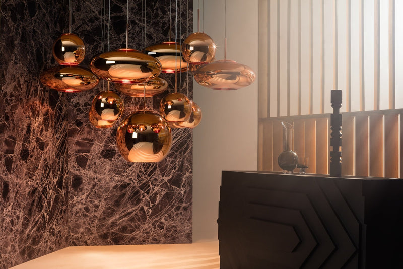 Copper LED Round 45 Pendant - Tom Dixon - Pendants - HORNE
