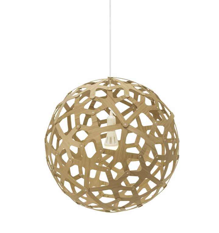 Coral Pendant - Bamboo - David Trubridge - Pendants - Size 400: 15.5" Diameter - Flat Packed (Assembly Required) - HORNE