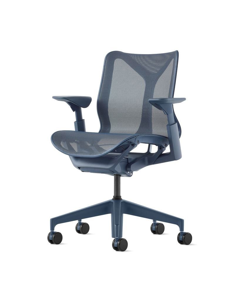 Cosm™ Chair - Low Back - Herman Miller® - Chairs - Fixed Arms - Graphite Frame/Chassis/Base - HORNE