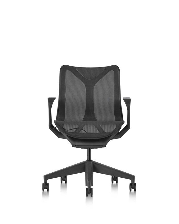 Cosm™ Chair - Low Back - Herman Miller® - Chairs - Fixed Arms - Graphite Frame/Chassis/Base - HORNE