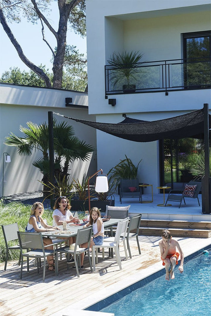 Costa Extending Table - Fermob - Outdoor Furniture - Lapilli Grey - HORNE