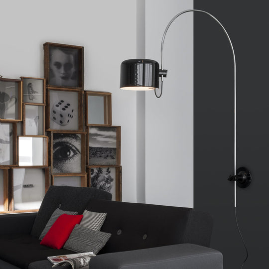Coupé Wall Lamp - Oluce - Wall Sconces - Black - HORNE