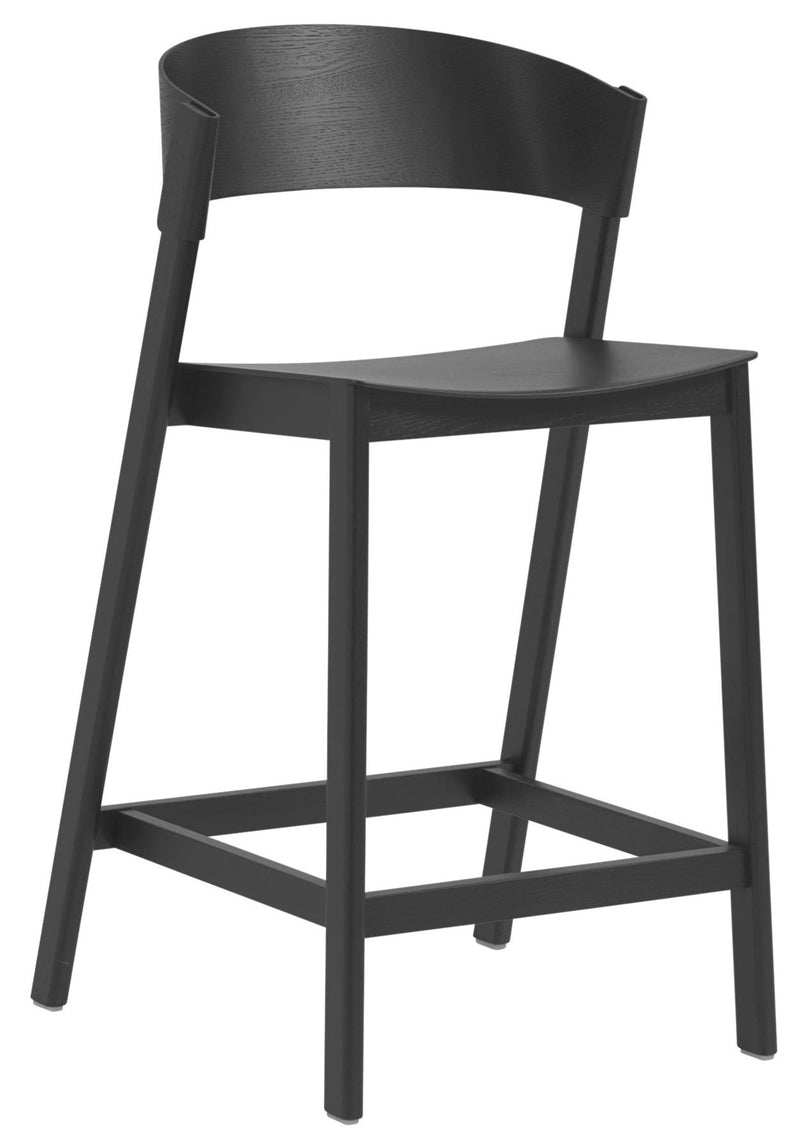 Cover Bar & Counter Stool - Muuto - Stools + Benches + Ottomans - Counter Height - Black - HORNE