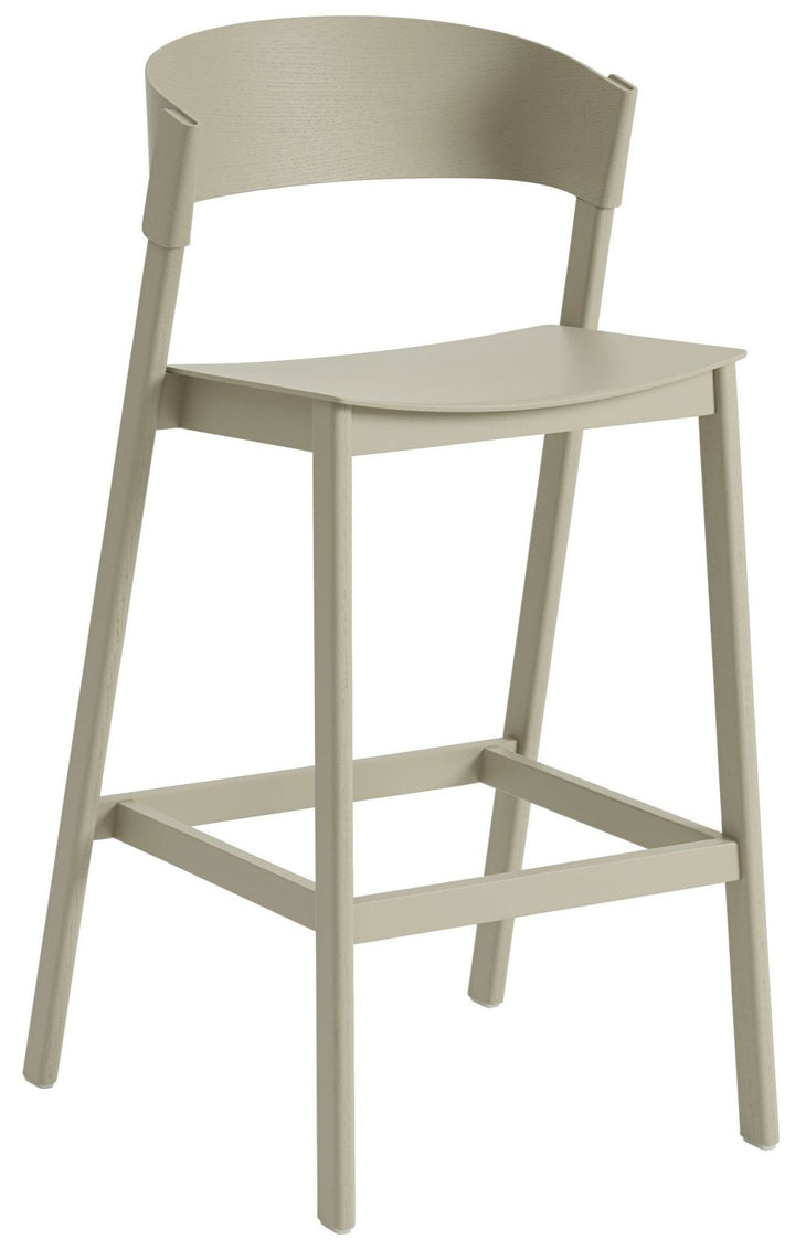 Cover Bar & Counter Stool - Muuto - Stools + Benches + Ottomans - Bar Height - Dark Beige - HORNE