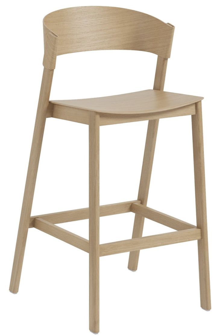 Cover Bar & Counter Stool - Muuto - Stools + Benches + Ottomans - Bar Height - Oak - HORNE