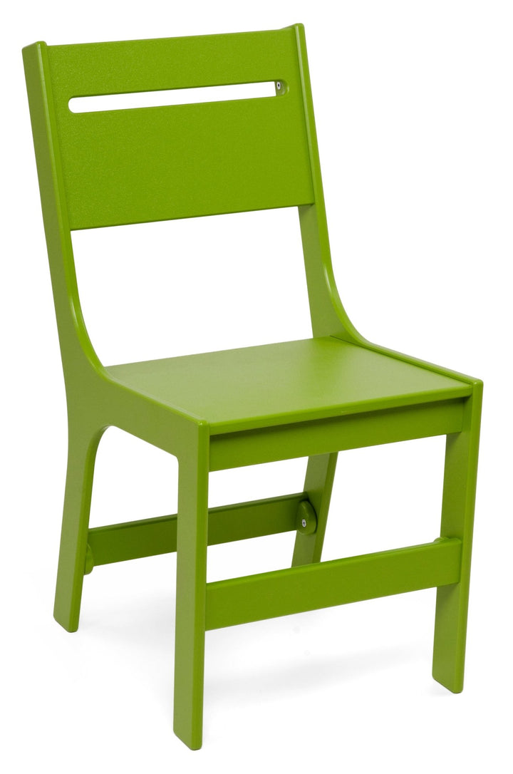 Cricket Dining Chair - Slotted Back - Loll Designs - Outdoor Furniture - Leaf Green - HORNE