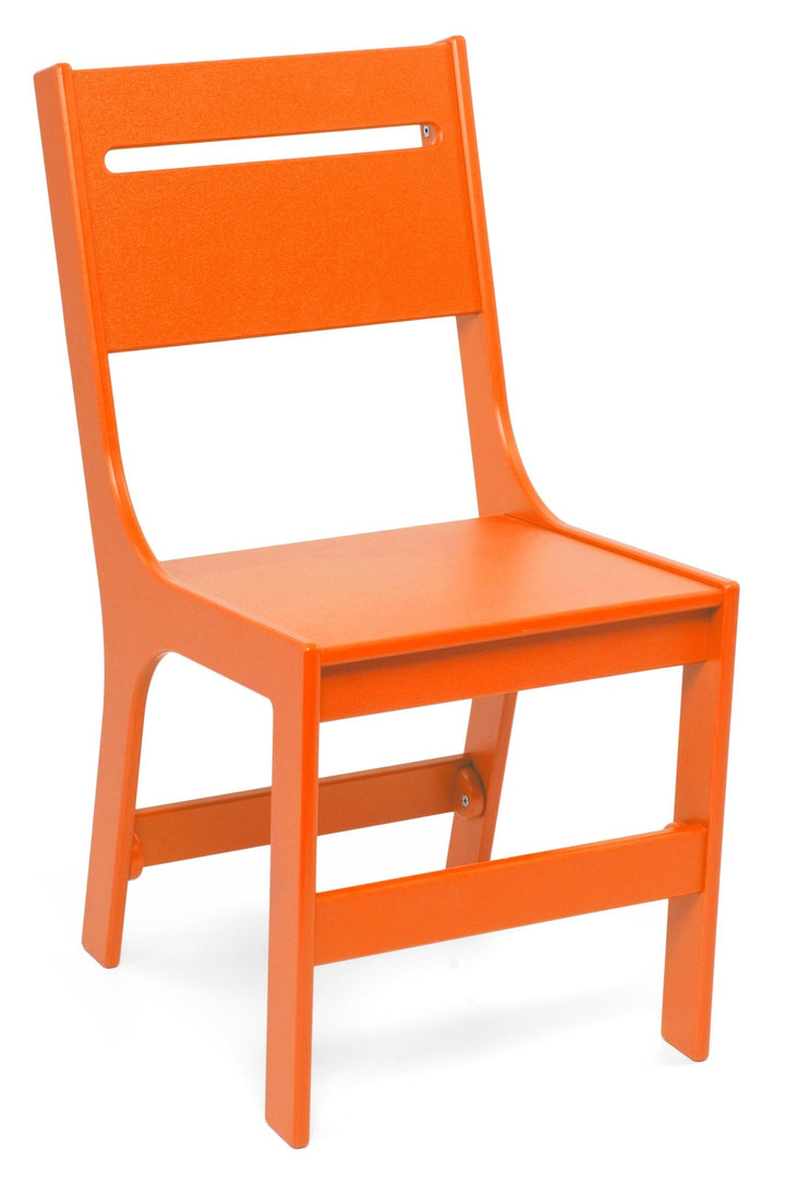 Cricket Dining Chair - Slotted Back - Loll Designs - Outdoor Furniture - Sunset Orange - HORNE