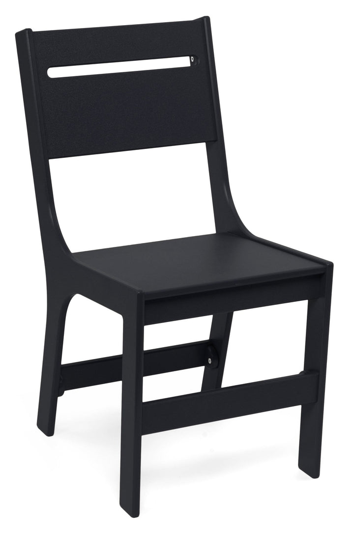 Cricket Dining Chair - Slotted Back - Loll Designs - Outdoor Furniture - Black - HORNE