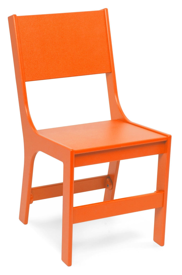 Cricket Dining Chair - Solid Back - Loll Designs - Outdoor Furniture - Sunset Orange - HORNE