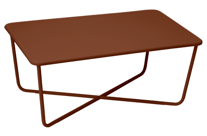 Croisette Low Table - Fermob - Outdoor Furniture - Red Ochre - HORNE