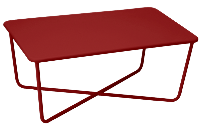 Croisette Low Table - Fermob - Outdoor Furniture - Chili Red - HORNE