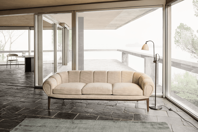 Croissant Sofa - Gubi - Sofas - Solid Oiled American Walnut - Hallingdal 65 - 0173 - HORNE