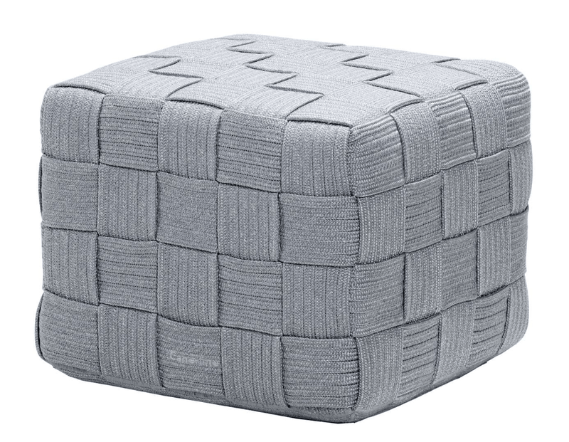 Cube Footstool - Cane Line - Outdoor Furniture - Dark Grey - HORNE