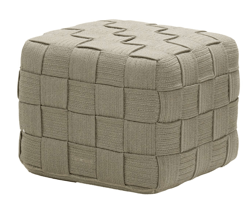Cube Footstool - Cane Line - Outdoor Furniture - Dark Grey - HORNE