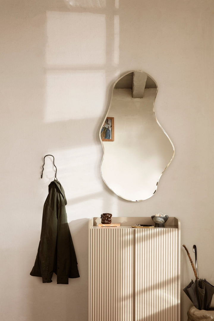 Curvature Double Hook - Ferm Living - Hangers & Hooks - Black Brass - HORNE