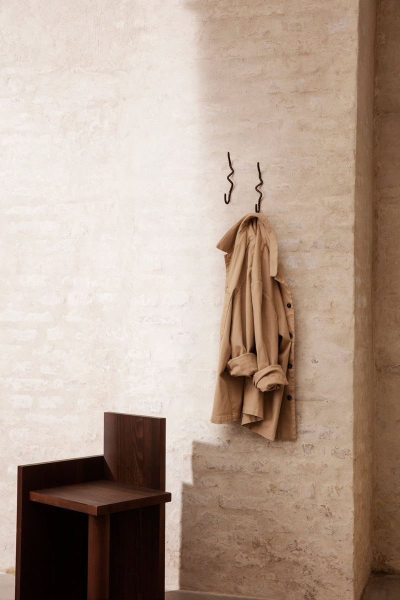 Curvature Hook - Ferm Living - Hangers & Hooks - Brass - HORNE