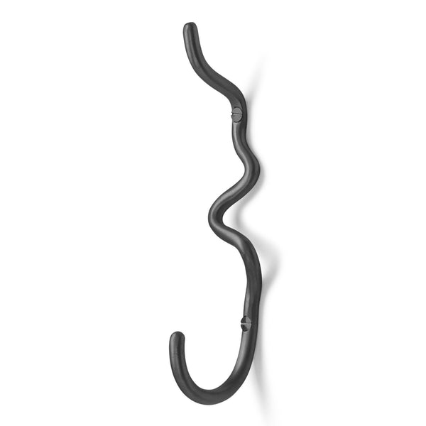 Curvature Hook - Ferm Living - Hangers & Hooks - Black Brass - HORNE